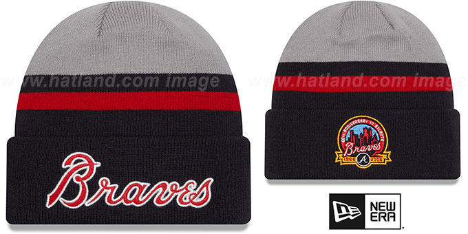 Braves 'RETRO-CUFF' Knit Beanie by New Era