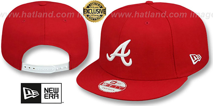 Braves 'TEAM-BASIC SNAPBACK' Red-White Hat by New Era