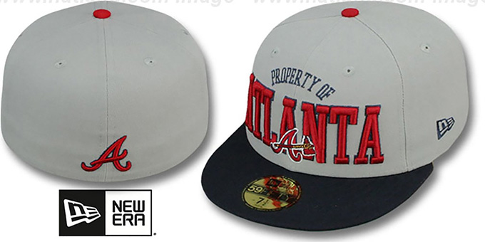 Braves 'TEAM-PRIDE' Grey-Navy Fitted Hat by New Era