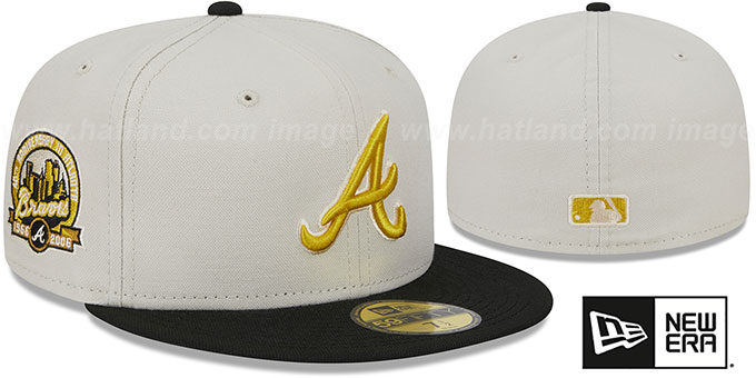 Braves 'TWO-TONE STONE' Fitted Hat by New Era