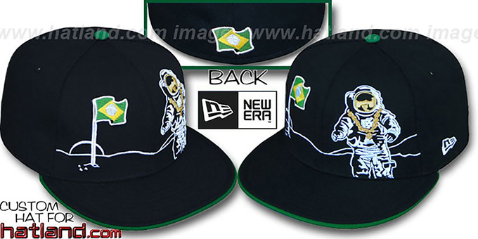 Brazil 'MOONMAN' Black Fitted Hat by New Era