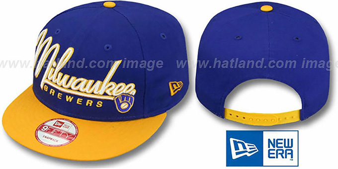 Brewers '2T COOP CHARZ SNAPBACK' Royal-Gold Hat by New Era