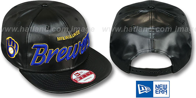 Brewers COOP 'REDUX SNAPBACK' Black Hat by New Era