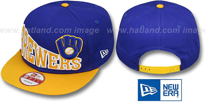 Brewers COOP 'STOKED SNAPBACK' Royal-Gold Hat by New Era