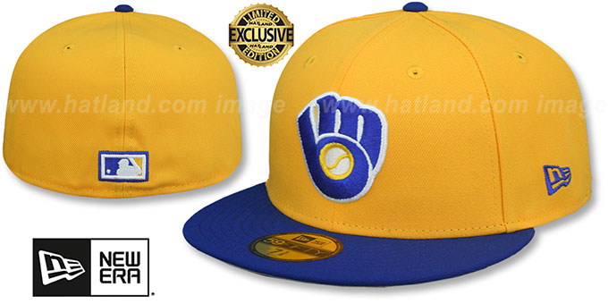 Brewers 'COOPERPACK' Gold-Royal Fitted Hat by New Era