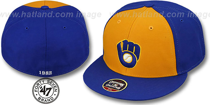 Brewers '1982 COOPERSTOWN' Fitted Hat by Twins 47 Brand