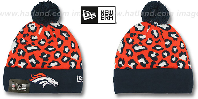 Broncos  'WINTER-JUNGLE' Knit Beanie Hat by New Era