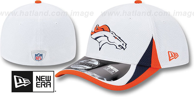 Broncos '2013 NFL TRAINING FLEX' White Hat by New Era