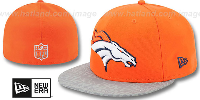 Broncos '2014 NFL DRAFT' Orange Fitted Hat by New Era