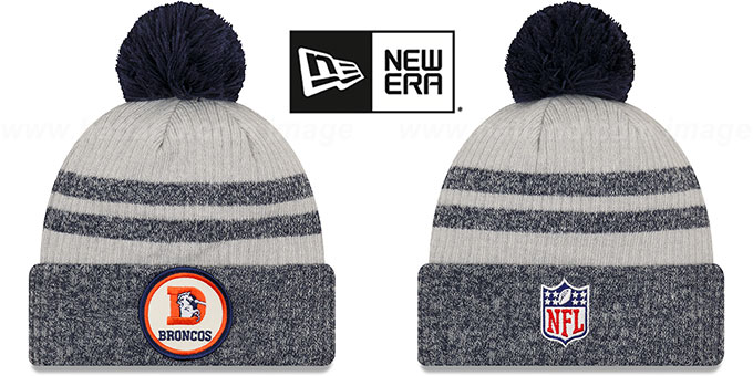 Broncos '2022 NFL THROWBACK SIDELINE' Knit Beanie Hat by New Era