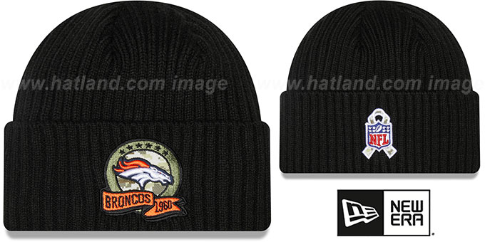 Broncos '2022 SALUTE-TO-SERVICE' Knit Beanie Hat by New Era