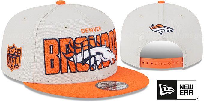 Broncos 2023 'NFL DRAFT SNAPBACK' Stone-Orange Hat by New Era