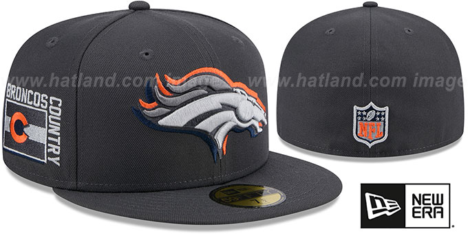 Broncos 2024 'ONSTAGE NFL DRAFT' Grey Fitted Hat by New Era