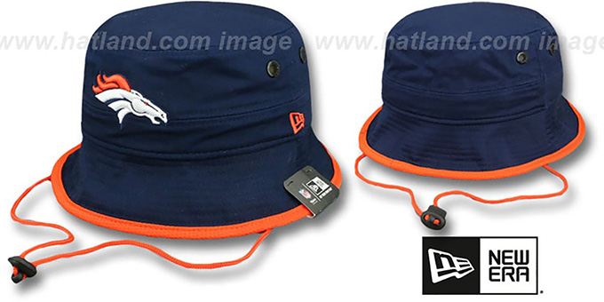 Broncos 'BASIC-ACTION' Navy Bucket Hat by New Era