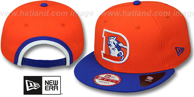 Broncos 'BINDBACK TB SNAPBACK' Orange-Royal Hat by New Era