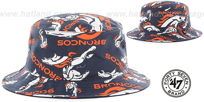 Broncos 'BRAVADO BUCKET' Hat by Twins 47 Brand