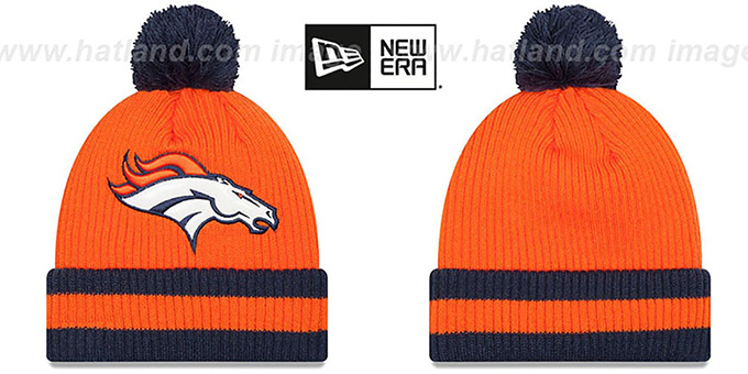 Broncos 'CHILLER FILLER BEANIE' Orange-Navy by New Era