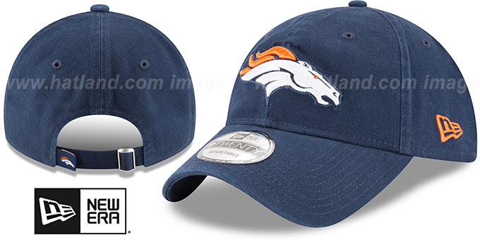 Broncos 'CORE-CLASSIC STRAPBACK' Navy Hat by New Era