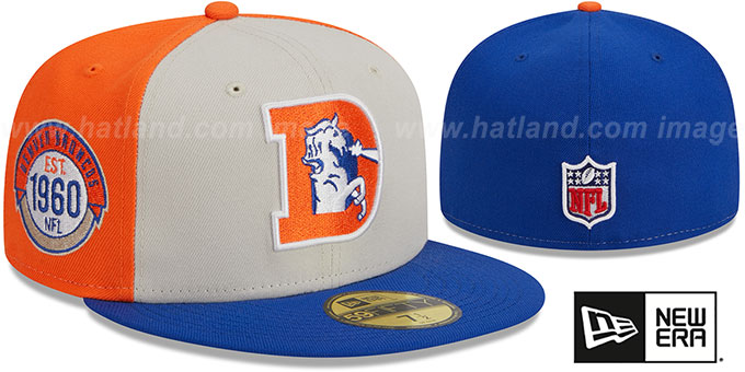 Broncos 'HISTORIC SIDELINE PINWHEEL' Fitted Hat by New Era