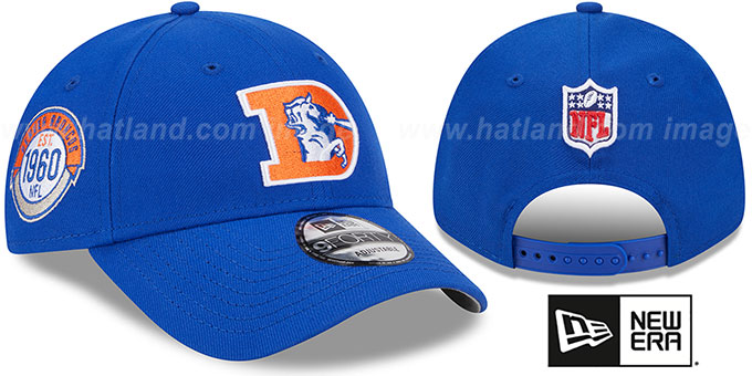 Broncos 'HISTORIC SIDELINE SNAPBACK' Royal Hat by New Era