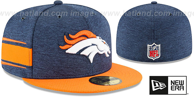 Broncos 'HOME ONFIELD STADIUM' Navy-Orange Fitted Hat by New Era