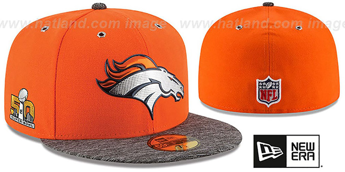 Denver Broncos NFL SUPER BOWL 50 ONFIELD Fitted Hat