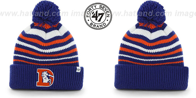 Broncos NFL THROWBACK 'INCLINE' Knit Beanie Hat by 47 Brand