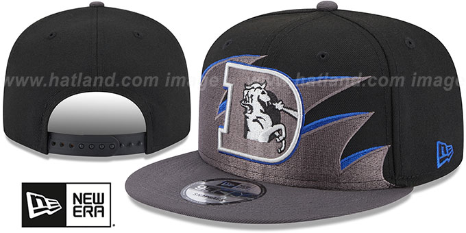 Broncos 'NFL THROWBACK TIDAL WAVE SNAPBACK' Black-Charcoal Hat by New Era