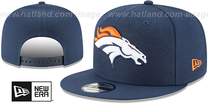 Broncos 'TEAM-BASIC SNAPBACK' Navy Hat by New Era