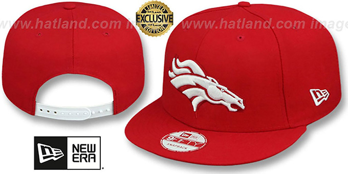 Broncos 'TEAM-BASIC SNAPBACK' Red-White Hat by New Era