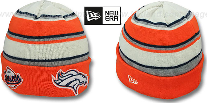 Broncos 'WINTER TRADITION' Knit Beanie Hat by New Era