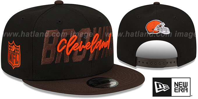 Browns '2022 NFL DRAFT SNAPBACK' Black-Brown Hat by New Era