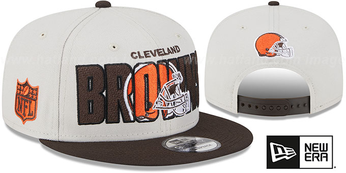 Browns 2023 'NFL DRAFT SNAPBACK' Stone-Brown Hat by New Era