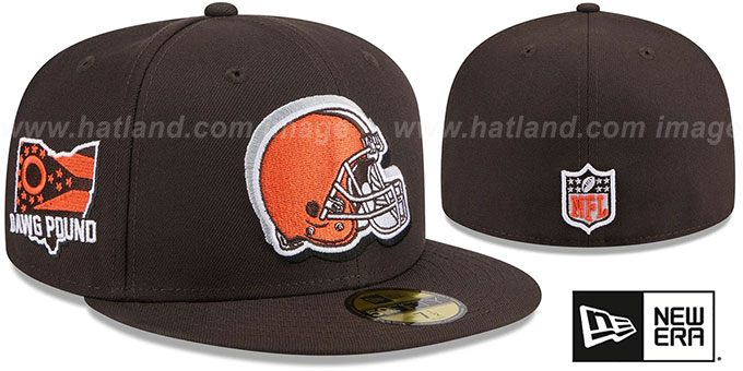 Browns 2024 'NFL DRAFT' Brown Fitted Hat by New Era