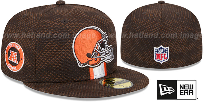 Browns '2024 NFL SIDELINE' Brown Fitted Hat by New Era