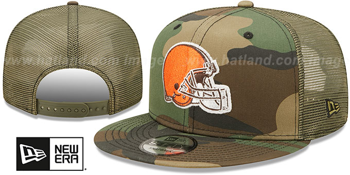 Browns 'ARMY CAMO TRUCKER' Hat by New Era