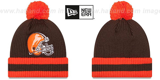 Browns 'CHILLER FILLER BEANIE' Brown-Orange by New Era