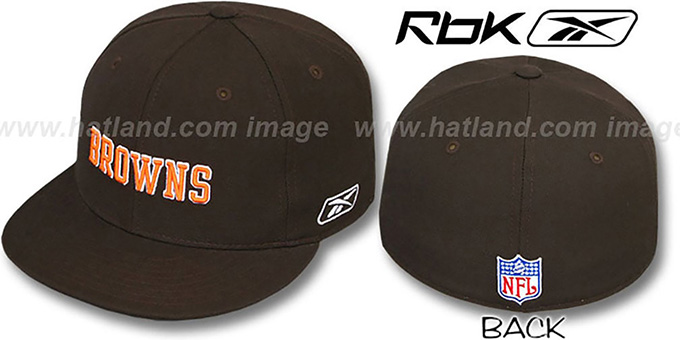 Browns 'COACHES' Brown Fitted Hat by Reebok