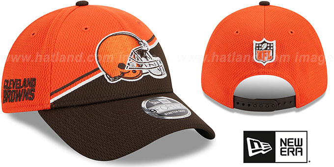 Browns 'DASHMARK SIDELINE SNAPBACK' Orange-Brown Hat by New Era