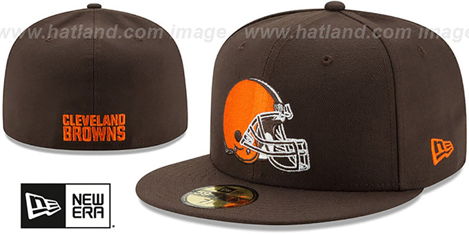 Cleveland Browns NFL TEAM-BASIC Brown Fitted Hat By New Era