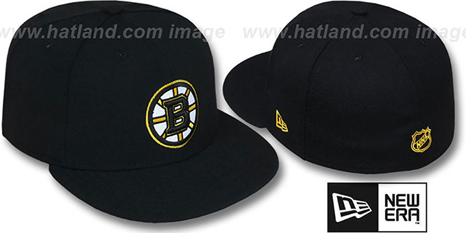 Bruins 'TEAM-BASIC' Black Fitted Hat by New Era