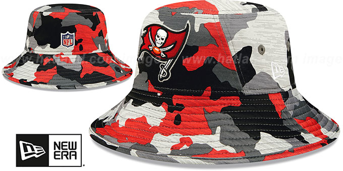 Buccaneers '2022 CAMO NFL TRAINING CAMP BUCKET' Hat by New Era