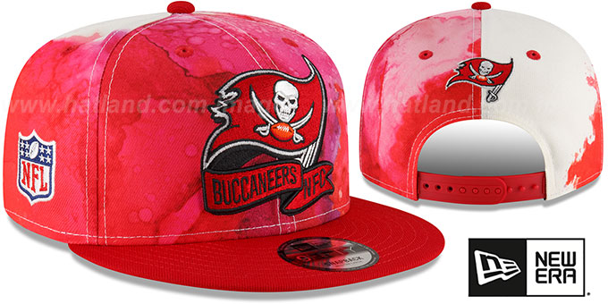 Buccaneers '2022 NFL SIDELINE TIE-DYE SNAPBACK' Hat by New Era