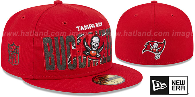 Buccaneers 2023 'NFL DRAFT' Red Fitted Hat by New Era