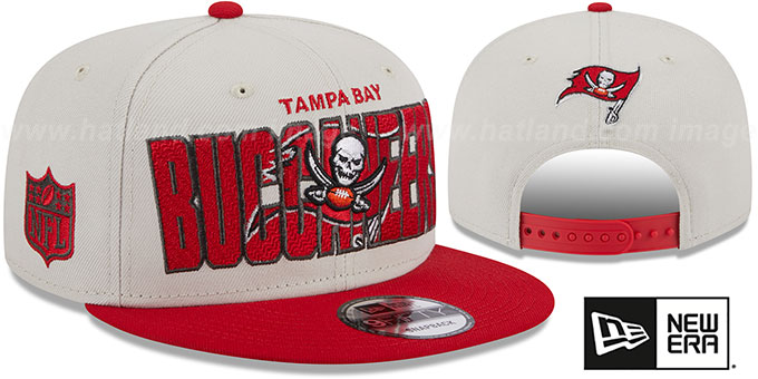 Buccaneers 2023 'NFL DRAFT SNAPBACK' Stone-Red Hat by New Era