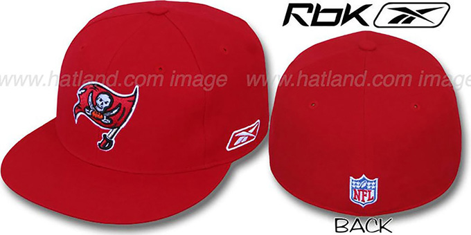 Buccaneers 'COACHES' Red Fitted Hat by Reebok