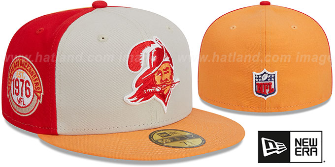 Buccaneers 'HISTORIC SIDELINE PINWHEEL' Fitted Hat by New Era