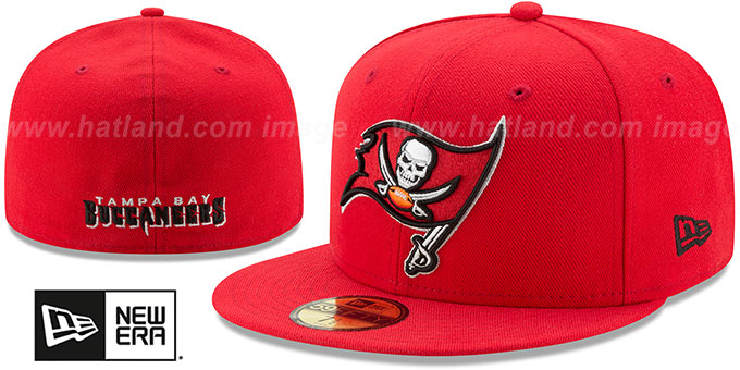 Buccaneers 'NFL TEAM-BASIC' Red Fitted Hat by New Era