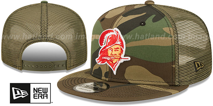 Buccaneers 'THROWBACK ARMY CAMO TRUCKER' Hat by New Era