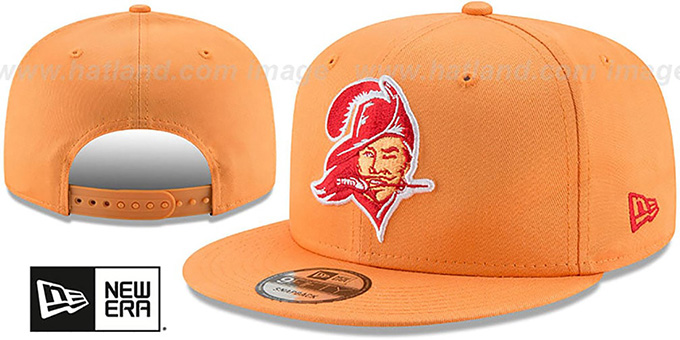 Buccaneers 'THROWBACK TEAM-BASIC SNAPBACK' Orange Hat by New Era